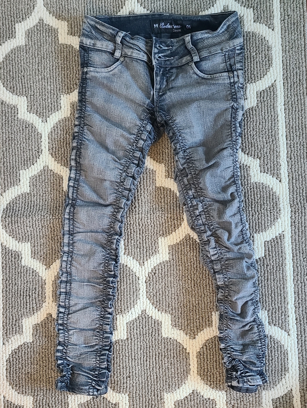 VINTAGE Seduction Sirens Y2K Low Rise Distressed Jeans - Trashy Grunge - Size 01